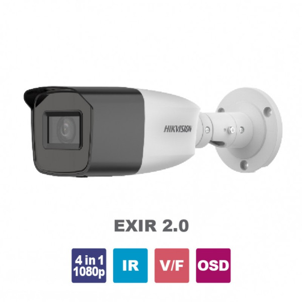 HIKVISION DS-2CE19D0T-VFIT3F(C) 2.7-13.5Κάμερα Bullet 4in1 1080p, με επιλεγόμενη έξοδο HDTVI/CVI/AHD/CVBS, ε