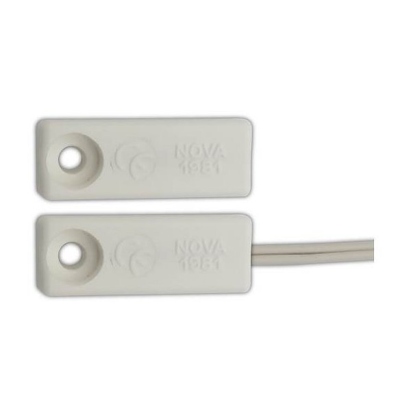 MV-1981 White Smart 4,7ΚΩ NCΑόρατη αντικεραυνική μαγνητική επαφή NOVA για όλα τα συστήματα ασφαλείας 