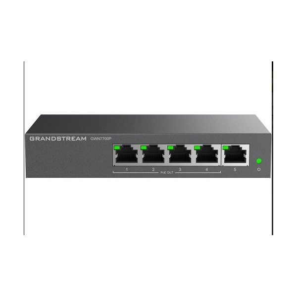 Grandstream GWN7700P 5-Port Gigabit Unmanaged PoE Switch