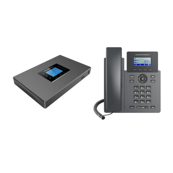 GRST PACK 2 Τηλεφωνικό κέντρο Voip 1 PSTN, 1 εσωτερικά αναλoγικά και Voip  συσκευή 2 γραμμών 