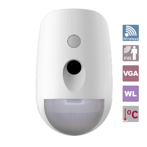 HIKVISION DS-PDPC12PF-EG2-WE ασύρµατος  ανιχνευτής κίνησης υπερύθρων (PIR) µε ενσωµατωµένη κάµερα ColorVu για έγχρωµη εικόνα ηµέρα / νύχτα