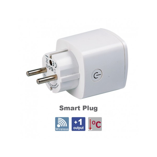 HIKVISION DS-PSP1-WE ασύρματη έξυπνη πρίζα, για πίνακα AX PRO, λειτουργία 100~240VAC @ 10A max...