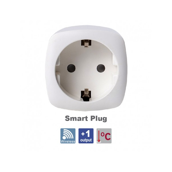 HIKVISION DS-PSP1-WE ασύρματη έξυπνη πρίζα, για πίνακα AX PRO, λειτουργία 100~240VAC @ 10A max...