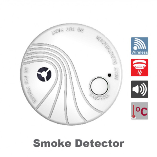HIKVISION DS-PDSMK-S-WE ασύρµατος ανιχνευτής καπνού, φωτοηλεκτρικού τύπου
