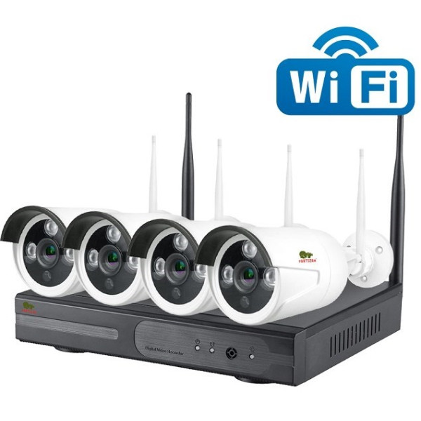 PZ-2MP IP OUTDOOR WIRELESS KIT (4xBULLET CAMERA & 1x NVR)