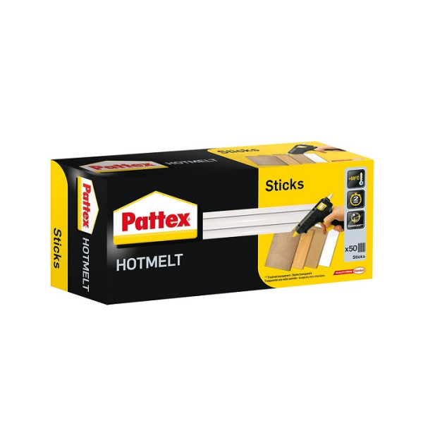 PATTEX ΘΕΡΜΙΚΗ ΚΟΛΛΑ ΣΙΛΙΚΟΝΗΣ ΣΕ STICKS 50 ΤΜΧ (1 KG)