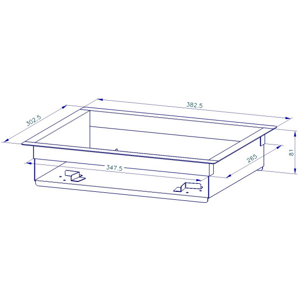 ELZAB Vega 2 6/15KG με καλάθι εγκατάστασης για την συγχώνευση του ζυγού στον πάγκο.