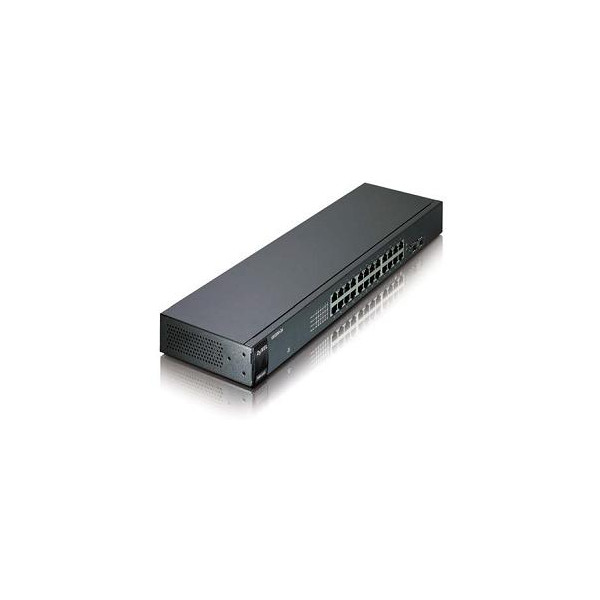 ZYXEL GS-1100-24E SWITCH 24 PORTS 10/100/1000Mbps, ENTERPRISE LAN SWITCH, RACKMOUNT, 2YW.