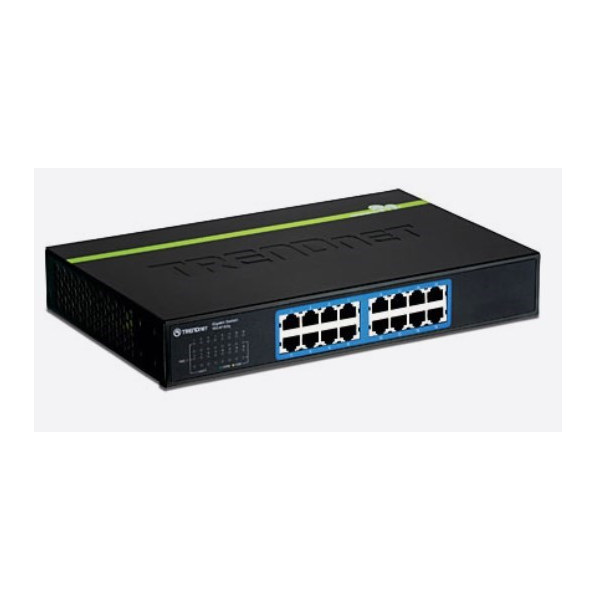TRENDnet TEG-S16Dg 16-Port Gigabit GREENnet Desktop Switch /w metal case 