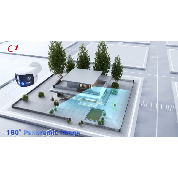 DH-IPC-PDW3849-A180-AS-PV 2x4MP TiOC Duo Splicing Fixed-focal Eyeball WizSense Network Camera 