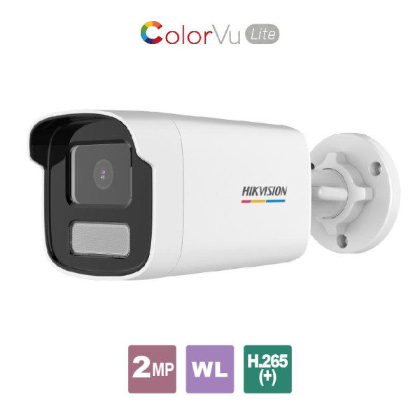 HIKVISION DS-2CD1T27G0-L(C) 4.0Δικτυακή κάμερα Bullet 2MP ColorVu Lite, 1/2.8”