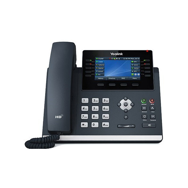 Yealink SIP-T46U  επαγγελματικό IP phone, που υποστηρίζει έως δεκαέξι λογαριασμούς SIP και HD Voice