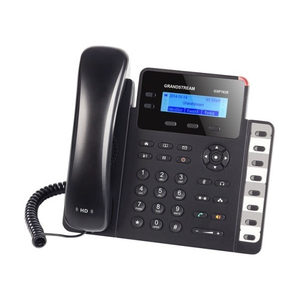 Grandstream GXP-1628  entry-level IP phone, που υποστηρίζει έως δύο λογαριασμούς SIP και HD audio