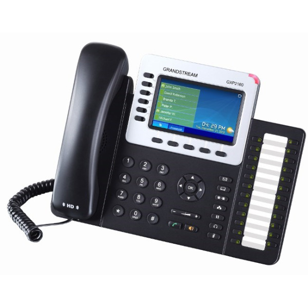 Grandstream GXP-2160  επαγγελματικό IP phone, που υποστηρίζει έως έξι λογαριασμούς SIP και HD audio