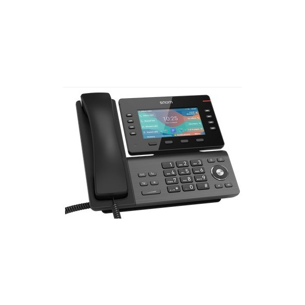 SNOM D862 Desktop IP phone with 1280 x 720-pixel tiltable 5-inch TFT colour display