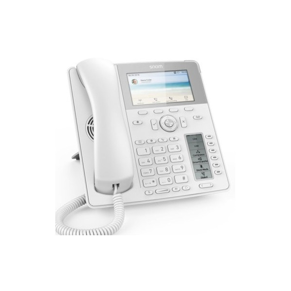 SNOM D785 WHITE  επαγγελματικό IP phone, που υποστηρίζει έως δώδεκα λογαριασμούς SIP και HD audio