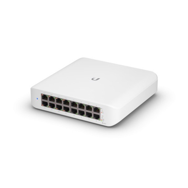 Ubiquiti USW-Lite-16-PoE Switch Lite 16 PoE The UniFi Switch Lite 16 PoE is a fully managed Layer 2 switch with sixteen Gigabit Ethernet ports for your RJ45 Ethernet devices. 