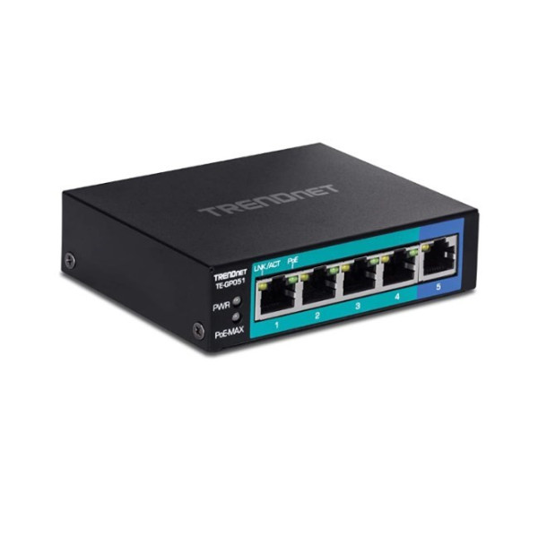 TRENDnet TE-GP051  5-Port Gigabit PoE+ Switch