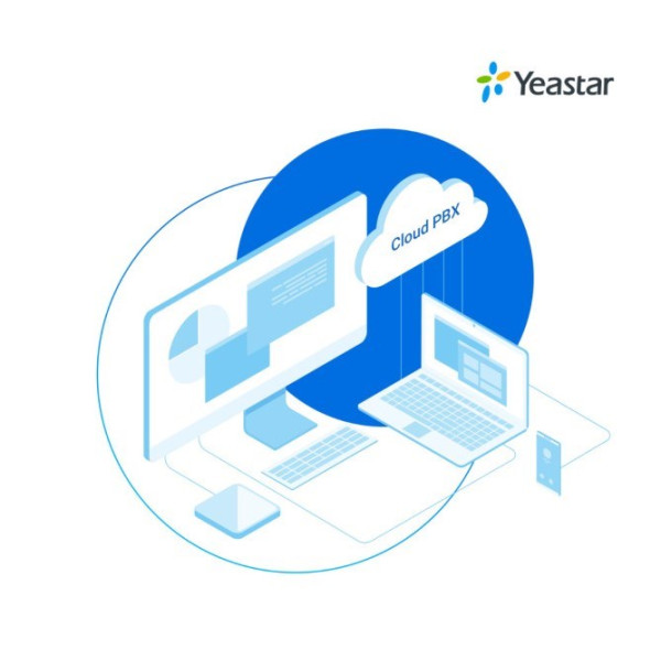 Yeastar P-Cloud-Turnkey-Annual100 Cloud-PBX with 100 extensions, unlimited PBX, with access to YCM, Enderprise Plan features