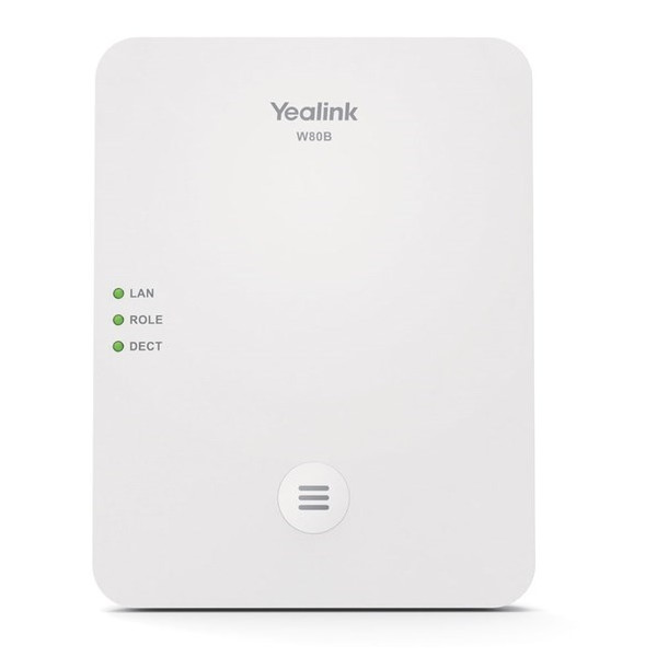 Yealink W80B είναι μία Multicell DECT IP βάση που υποστηρίζει έως 100 ασύρματα Handsets 