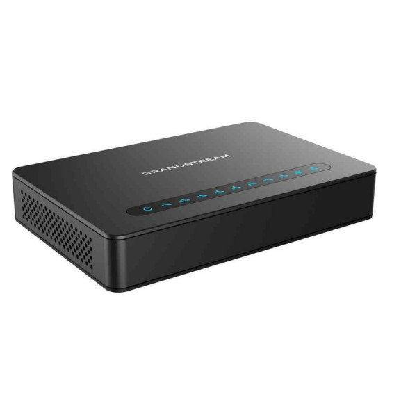 Grandstream HT-818  the HT818 is a powerful 8-port VoIP gateway with 8 FXS ports and an integrated Gigabit NAT router.