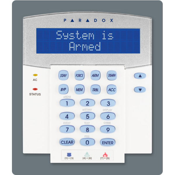 Paradox K641R GR πληκτρολόγιο 32 χαρακτήρων μπλέ LCD  με ενσωματωμένο καρταναγνώστη