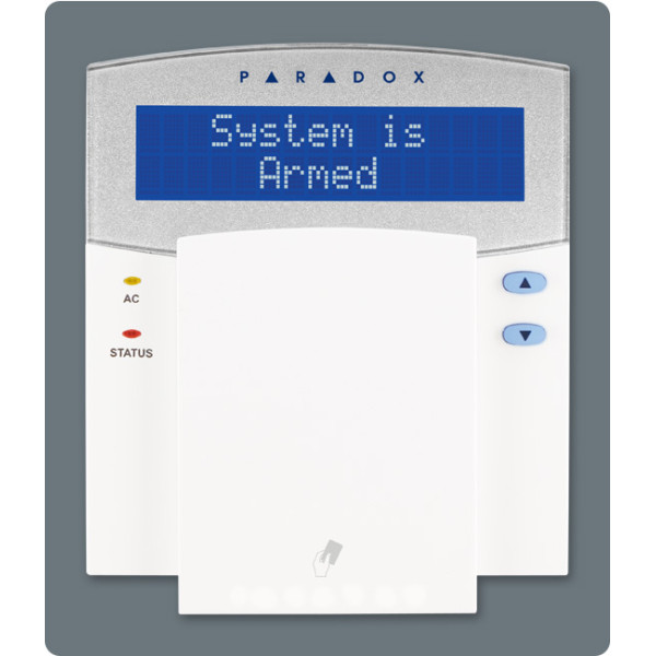 Paradox K641R GR πληκτρολόγιο 32 χαρακτήρων μπλέ LCD  με ενσωματωμένο καρταναγνώστη