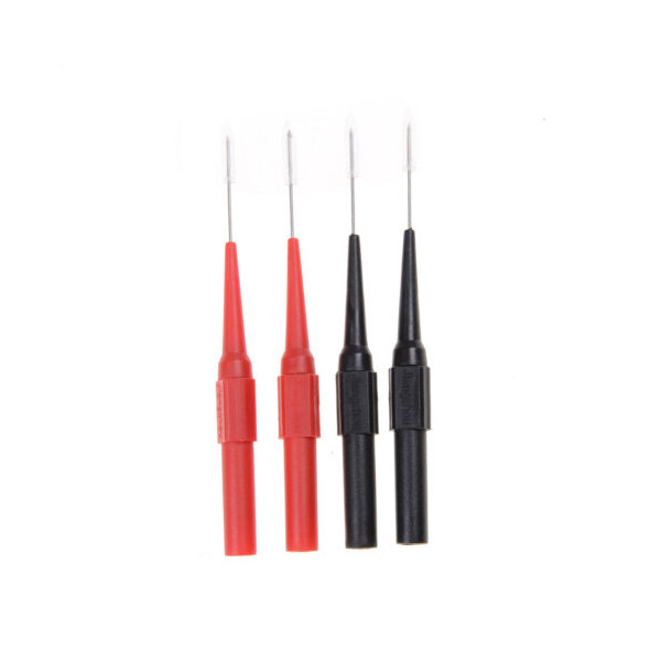 4 X Multimeter Test Lead Extention Back Probes Sharp Needle Micro Pin For Banana