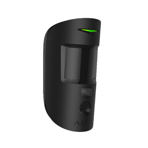 Ajax MotionCam (Black) Ανιχνευτής κίνησης PIR με ενσωματωμένη κάμερα για οπτική επαλήθευση συνεγερμού