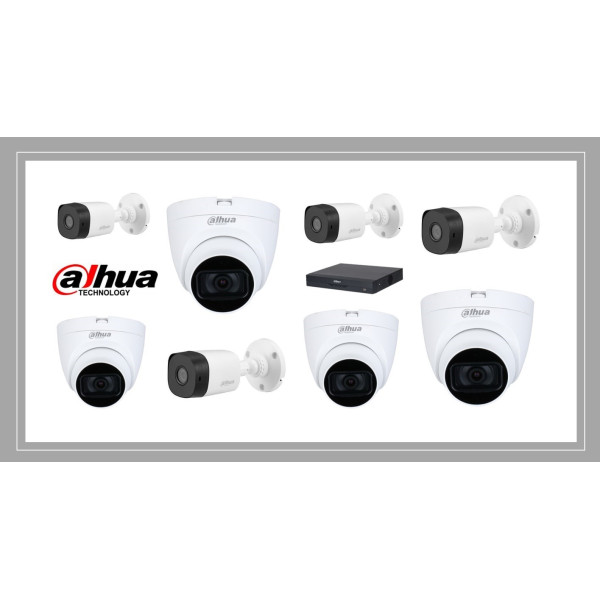 DH-VPACK3 Πακέτο Dahua CCTV 8 καμερών HDCVI με καταγραφικό
