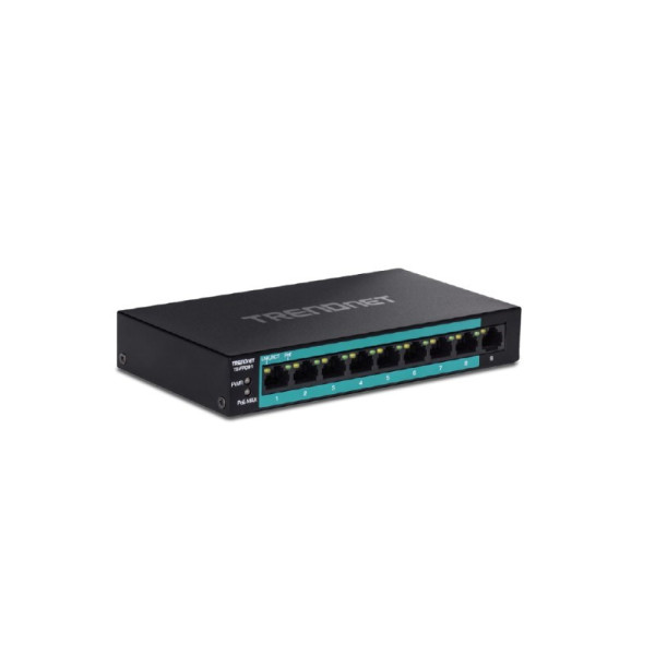 TRENDnet TE-FP091 9-Port Fast Ethernet Long Range PoE+ Switch 