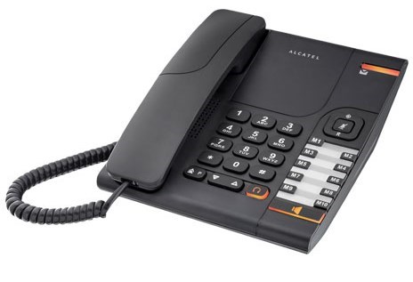 Alcatel TEMPORIS 380 Analog Corded Phone - Black 